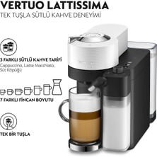 Nespresso Vertuo Latissima Süt Çözümlü Kahve Makinesi, Beyaz