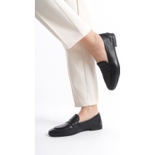 Mubiano Collection Mubiano Hakiki Deri Collection Kadın Loafer & Babet Siyah -MCMNG12103-S