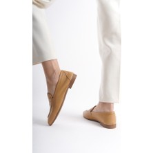 Mubiano Collection Kadın Deri Loafer & Babet Camel -MCMNG12103-CML