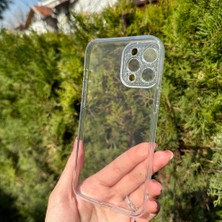 Bumudur Aksesuar iPhone 12 Pro Max Taşlı Lens Korumalı Şeffaf Kılıf