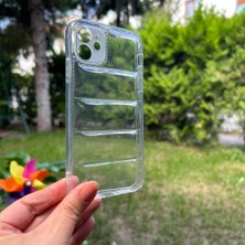 Bumudur Aksesuar iPhone 11 Şeffaf Dalgalı Silikon kılıf