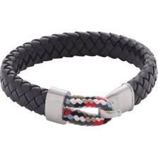 Energetix Örgülü Deri Kordonlu Manyetik Bileklik