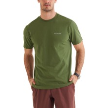 Columbia Csc Basic Slogo Brushed Erkek Kısa Kollu Outdoor T-Shirt CS0282-352