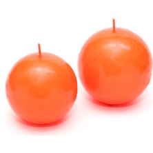 Missi 2'li Turuncu Top Mum Seti(7 cm-8 cm)