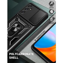 Case 4u Samsung Galaxy A05S Kılıf Ultra Korumalı Yüzüklü Manyetik Kamera Korumalı Sürgülü Vega Kapak Lacivert