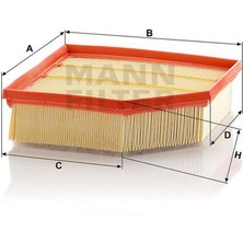 Mann Hava Filtresi Volvo S60 2.4d5 01 05 10 V70 2.4d D5 01 08 XC70 2.4d 02 XC90 D5 2006-2014 18051
