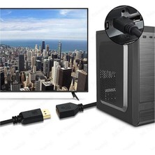 Koodmax - 4K@60Hz Mini Displayport (Thunderbolt) Erkek To Displayport Dişi Çevirici Kablo