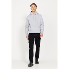 Altınyıldız Classics Erkek Siyah Ekstra Slim Fit Dar Kesim Kargo Cepli Pamuklu Esnek Pantolon