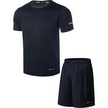 Ghassy Co. Erkek 2'li Set Nem Emici Koşu Egzersiz Şort T-Shirt Takım