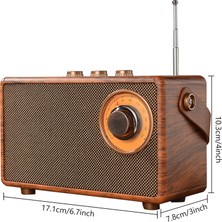 Royal Trend Nostaljik Mini Radyo Askı Aparatlı Tam Eskitme Nostalji Radyo