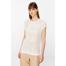 Ekol On File Örgü Kısa Kol Triko