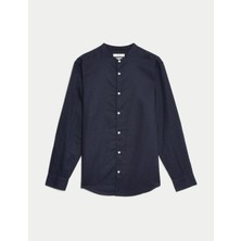Marks & Spencer Regular Fit Uzun Kollu Keten Gömlek