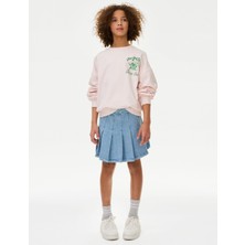 Marks & Spencer Pileli Denim Etek (6-16 Yaş)