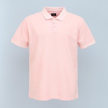 Wanex Erkek Kısa Kol Polo Yaka Düğmeli T-Shirt - Czt-169 - Pembe