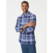 Marks & Spencer Saf Pamuklu Uzun Kollu Oxford Gömlek