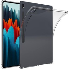 Five-E Samsung Galaxy Tab S7 Antishock Köşe Korumalı Şeffaf Shockproof Esnek Kılıf ve Ekran Koruyucu Sm- T870 T875 T878