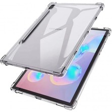 Five-E Samsung Galaxy Tab S7 Plus  Antishock Köşe Korumalı Şeffaf Shockproof Esnek Kılıf ve Ekran Koruyucu Sm- T970 T975 T976 T978