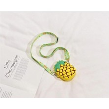 Hediye Vakti Ananas Tasarım Silikon Omuz Askılı Çanta