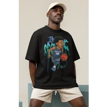 Fuddy Moda Unisex Ja Morant Baskılı T-Shirt Erkek-Kadın Basketbol Temalı T-Shirt