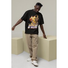 Fuddy Moda Unisex Shaquille O'Neal Baskılı T-Shirt Erkek-Kadın Basketbol Temalı T-Shirt