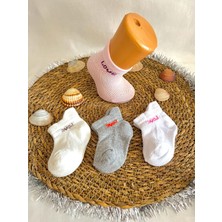 Dkidsocks Love Yazılı Patik Çorap(4 Çift)