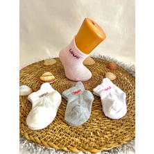 Dkidsocks Love Yazılı Patik Çorap(4 Çift)