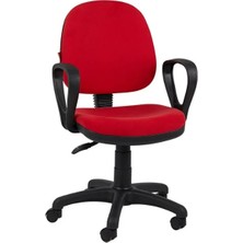 Orcey Ticaret Ofis Sandalyesi Co 1001 Kırmızı Çalışma Masası Sandalyesi