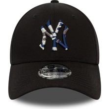 New Era New York Yankees Şapka Siyah Batik Logo 60435189