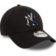 New Era New York Yankees Şapka Siyah Batik Logo 60435189