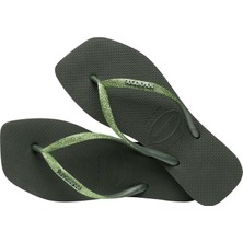 Havaianas Slim Square Glitter Olive Green Kadın Terlik 35-36