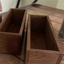 Lime Art Shop Ahşap Saksı Sukulent Kaktüs Veya Organizer Çok Amaçlı Kutu