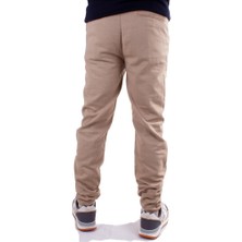 Twister Jeans Twister Slim JOGGER-011 Bej Yüksek Bel Dar Paça Erkek Keten Pantolon