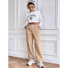 Superlife Kadın Kendinden Kıvırma Bol Eşofman