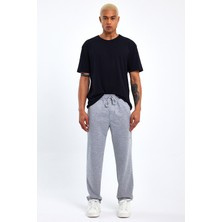 Superlife Erkek Regular/normal Kesim Lastik Belli  Brooklyn Şehir Baskılı Eşofman Altı 24EA205