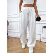 Superlife Kadın Kendinden Kıvırma Bol Eşofman