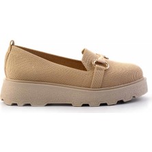 Bambi Bej Triko   Kadın Espadril K01327058882
