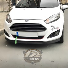 Furens Ford Fiesta 2013-2017 Uyumlu H Lip Esnek Ön Lip 2 Parça Karlık Ön Ek Tampon Altı Dil