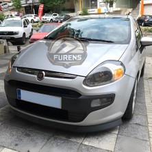 Furens Fiat Punto 2005-2018 Uyumlu H Lip Esnek Ön Lip 2 Parça Karlık Ön Ek Tampon Altı Dil