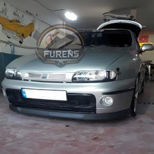 Furens Fiat Marea 1997-2007 Uyumlu H Lip Esnek Ön Lip 2 Parça Karlık Ön Ek Tampon Altı Dil