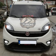 Furens Fiat Doblo 4 2015-2023 Uyumlu H Lip Esnek Ön Lip 2 Parça Karlık Ön Ek Tampon Altı Dil