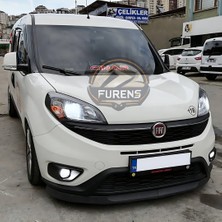 Furens Fiat Doblo 4 2015-2023 Uyumlu H Lip Esnek Ön Lip 2 Parça Karlık Ön Ek Tampon Altı Dil