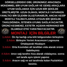 Furens Fiat Doblo 3 2011-2014 Uyumlu H Lip Esnek Ön Lip 2 Parça Karlık Ön Ek Tampon Altı Dil