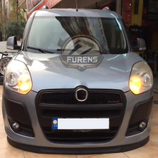 Furens Fiat Doblo 3 2011-2014 Uyumlu H Lip Esnek Ön Lip 2 Parça Karlık Ön Ek Tampon Altı Dil