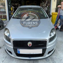 Furens Fiat Linea 2007-2017 Uyumlu H Lip Esnek Ön Lip 2 Parça Karlık Ön Ek Tampon Altı Dil