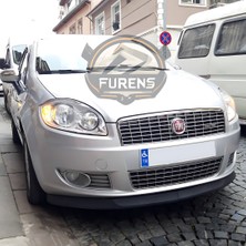 Furens Fiat Linea 2007-2017 Uyumlu H Lip Esnek Ön Lip 2 Parça Karlık Ön Ek Tampon Altı Dil