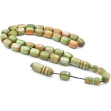 Murty99 Sistemli Kapsül Kesim Kanayan Bağa Simli Turuncu Yeşil Katalin Tesbih