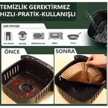 Hy Ticaret Airfryer Pişirme Kağıdı 50 Adet Hava Fritözü Airfryer Firitözü Airfryer Yağsız Firitöz Pişirme