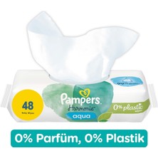 Prima Pampers Harmonie Islak Havlu Mendil Aqua Pure 48 Yaprak 6 Lı Set (288 Yaprak) Organik Pamuk