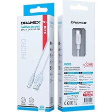 Dramex Kornea Store D30MK Mıcro USB 3.0A Mikro Samsung Şarj - Data Kablosu 1mt (K246)