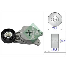 Ina Alternatör Gergi Rulmanı Kütüklü Toyota Corolla-Aurıs-Yarıs-Verso 1.4 D4D 2009 1662033020-